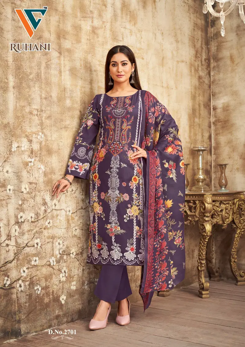 Ruhani Vol 27 By Vandana C Cotton Printed Dress Material Exporters In India